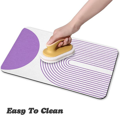 Dog Food Mats for Floors Waterproof, Cat Water Bowl Mats Pet Feeding Absorbent - Image 4