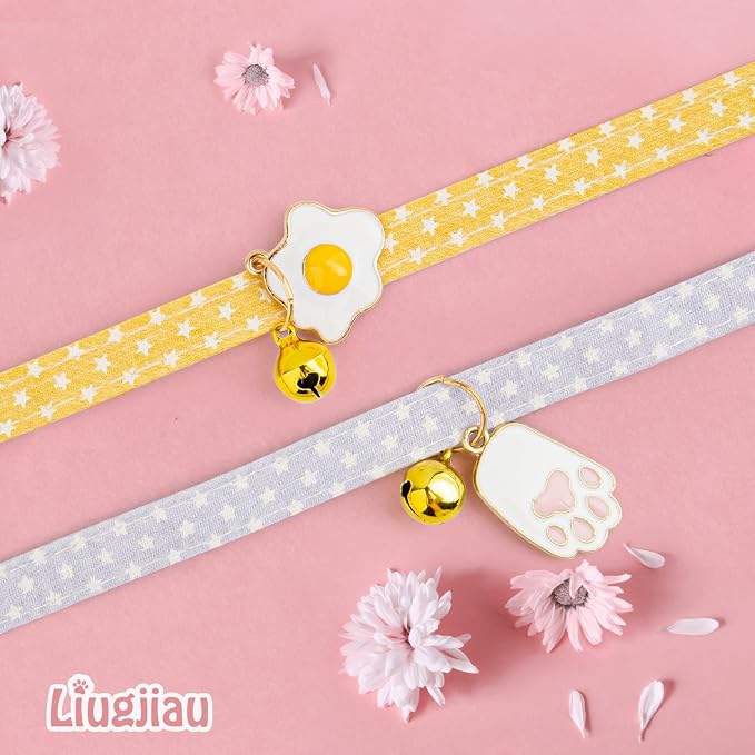 2 Pack Cotton Breakaway Cat Collar - Image 7
