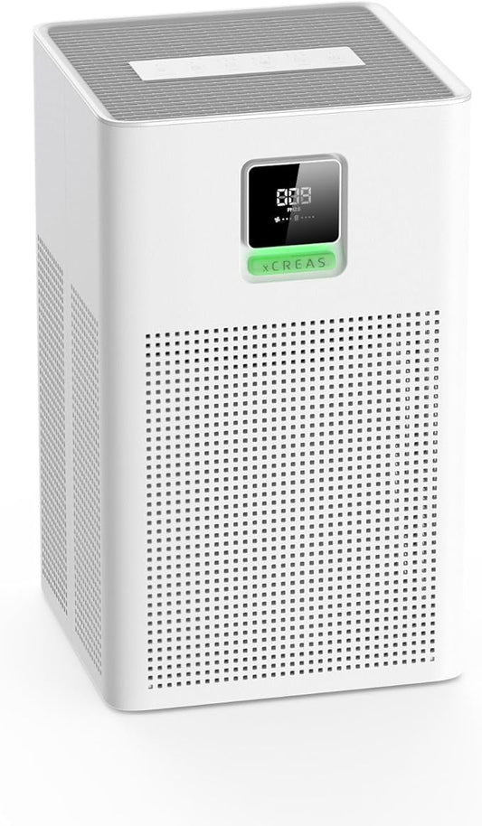 Air purifier for Home Bedroom Up to 1937ft², HEPA 13 Air Filter by xCREAS