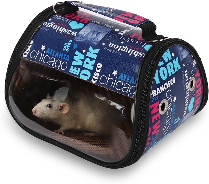 Transparent Small pet Carrier, Adjustable Shoulder Strap, Detachable Bamboo and by HardcorePet