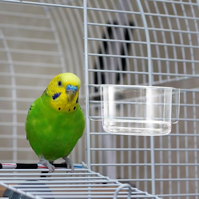 LemonRoad 4 Pcs Bird Cage Feeder Food Water Feeder - Image 4