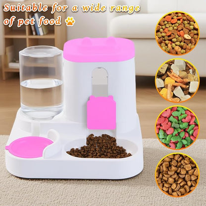 Gravity Cat Feeder and Water Dispenser, 2 in 1 Automatic Cat Feeder, 2 Pack - Image 6