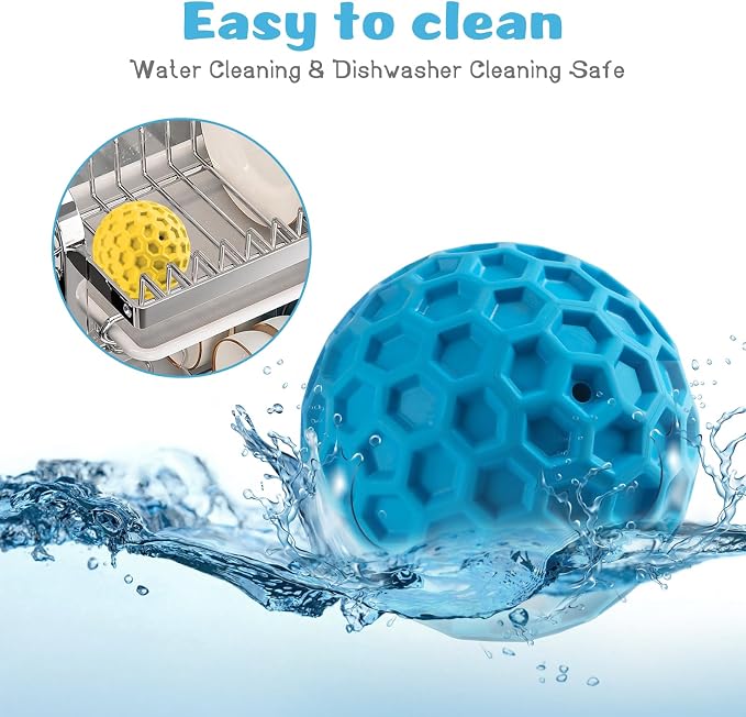 HIPPIH Indestructible Squeaky Dog Toys, Interactive Dog Balls 2 Pack, Dog Chew - Image 7