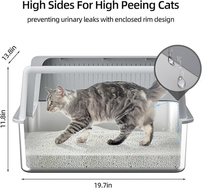 2PACK Stainless Steel Cat Litter Box - Image 3