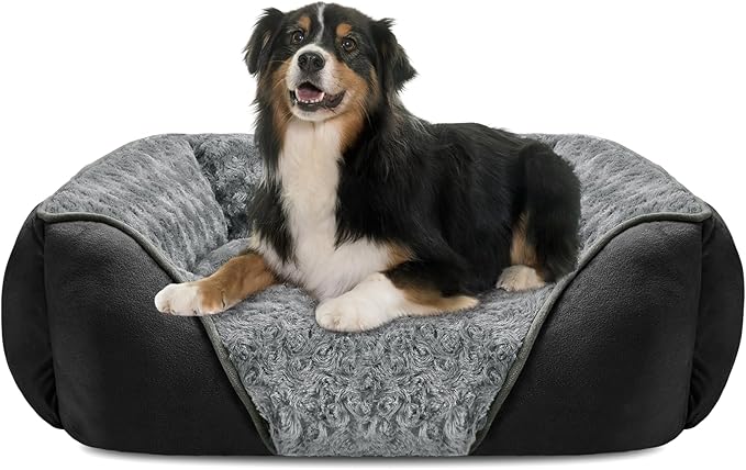 INVENHO X-Large Dog Bed Rectangle Washable Orthopedic Soft Calming Sleeping by INVENHO