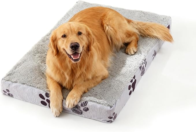 Waterproof Orthopedic Dog Bed for Large Medium Sized Dogs 35x22 Inch by CAPTSNOOZE
