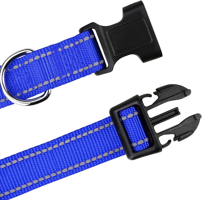 TagME Reflective Nylon Dog Collars, Adjustable Classic Dog Collar - Image 4