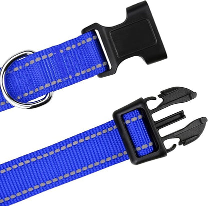 TagME Reflective Nylon Dog Collars, Adjustable Classic Dog Collar - Image 4