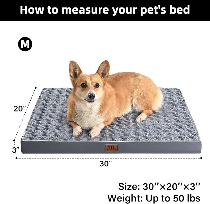 WESTERN HOME WH Medium Dog Bed for Medium Size Dogs, Orthopedic Pet Bed - Image 6