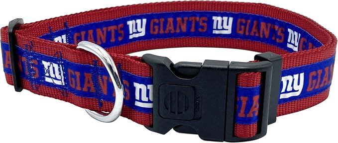 Pets First NFL New York Giants Licensed PET COLLAR, Extra Large by PETSFIRST