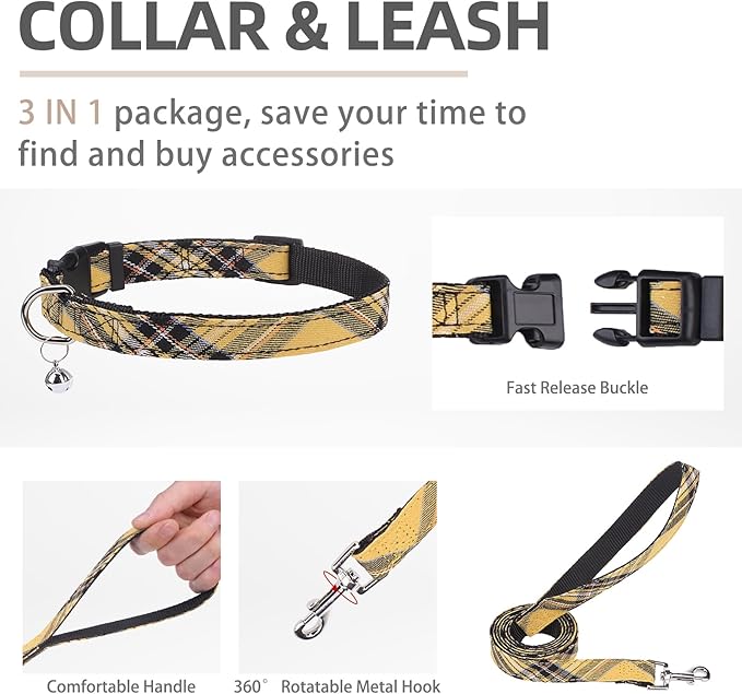 PUPTECK Adjustable Dog Harness Collar and Leash Set Step in No Pull Pet Harness - Image 4