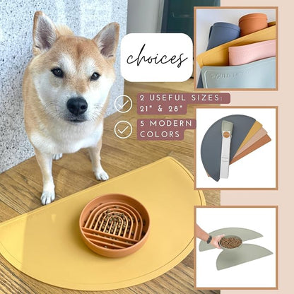 Should We Go - Waterproof Silicone Pet Food Mat - Non-Slip, Spill-Proof Feeding - Image 4