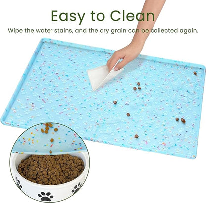 Ptlom Dog Food Mat Anti-Slip Dog Bowl Mats - Image 6
