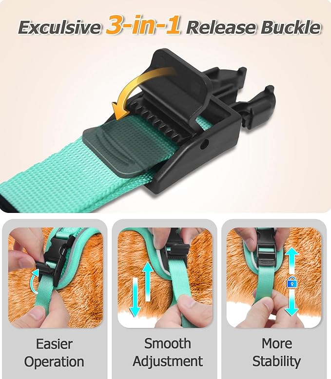 Halypet Cat Harness and Leash Set Escape Proof Adjustable Cat Leash Comfortable - Image 4