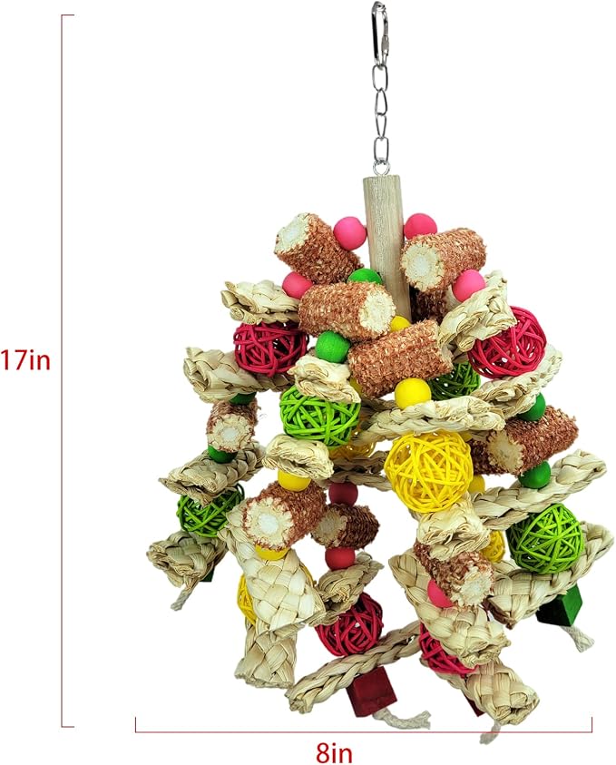 Parrot Toys, Natural Corncob Bird Chew Toys - Image 5