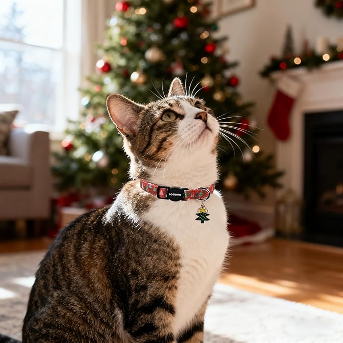 2 Pack Christmas Cat Collars Breakaway - Image 5