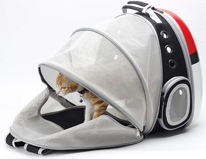 Dual Expandable Cat Backpack Front & Back Extension Pet Backpack Carrier - Image 4