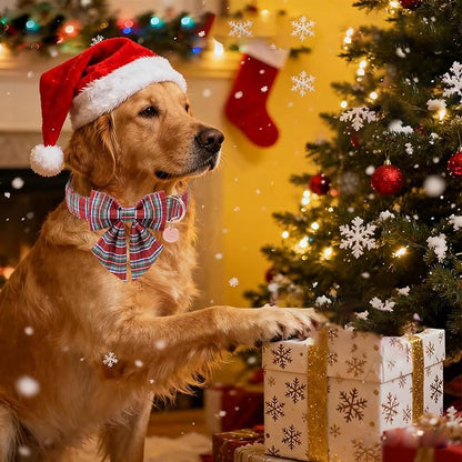 Christmas Plaid Dog Collar - Image 4