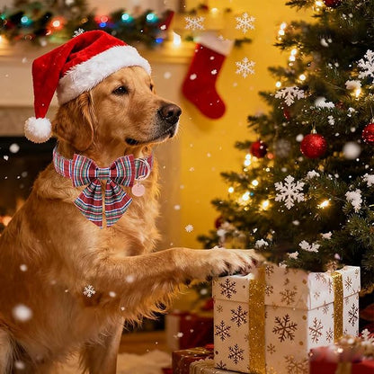 Christmas Plaid Dog Collar - Image 4