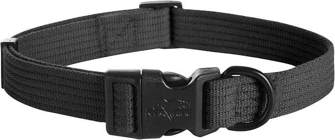 lynxking Dog Collar Soft Padded Breathable Cotton Solid Color Strong Adjustable by Lynxking