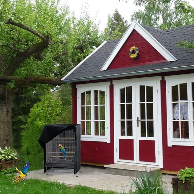 PONY DANCE Pets Product Universal Birdcage Cover Blackout & Breathable Birdcage - Image 2