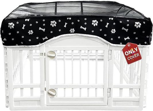 PJYuCien Dog Playpen Mesh Top Cover, Fits 36 Inch 4 Panels Regular Square by PJYuGienPetGarden