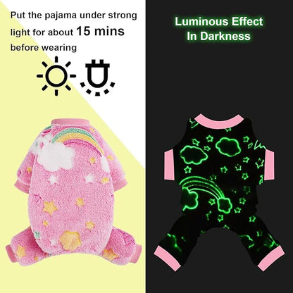 Dog Sweaters Small Girl Warm Fleece Pajamas, Cute Extra Small Dog Clothes - Image 2