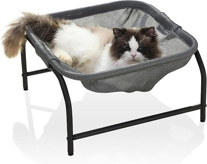 Cat Bed Cat Hammock Dog Bed Pet Square Hammock Bed Free-Standing Kitty Sleeping by JUNSPOW