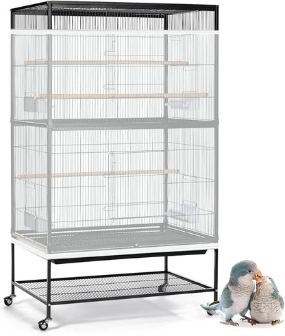 ASOCEA Large Bird Cage Seed Cather, Bird Cage Cover Adjustable Soft Airy Skirt by ASOCEA