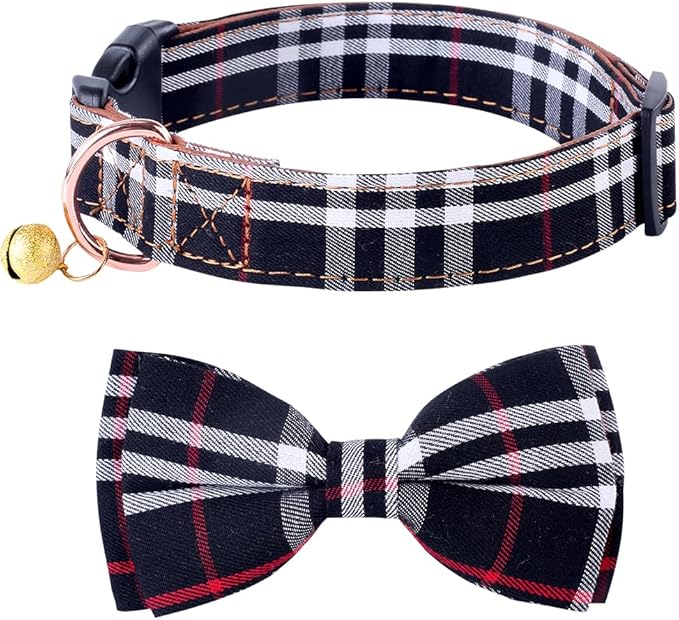 Yizepet Dog Collar with Bow Tie- Adjustable pet Collar by Yizepet