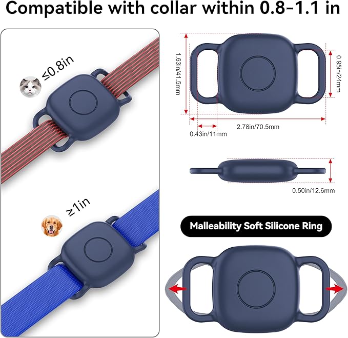 DDJ 2-Pack Dog Collar Holder for Tile Life360 Mate 2022 Tracker, Waterproof - Image 6
