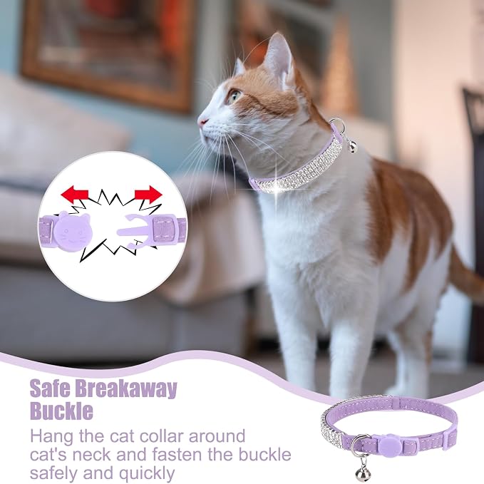 EXPAWLORER Soft Velvet Safe Cat Collars - Image 5