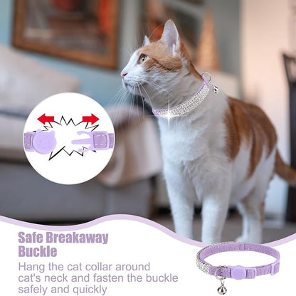 EXPAWLORER Soft Velvet Safe Cat Collars - Image 5