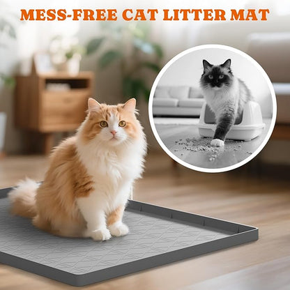 Pawtners Large Cat Litter Mat for Litter Box 2 Packs - Image 2