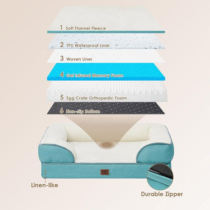 EHEYCIGA Orthopedic Dog Beds for Extra Large Dogs, Waterproof Memory Foam XL - Image 4