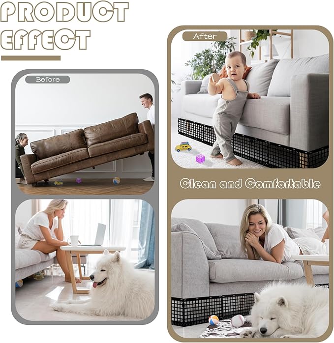 12 Pcs Under Couch Blocker for Bed Adjustable Furniture Plastic Under Bed - Image 5