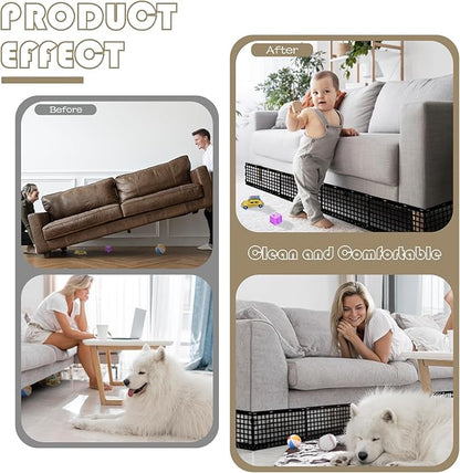 12 Pcs Under Couch Blocker for Bed Adjustable Furniture Plastic Under Bed - Image 5