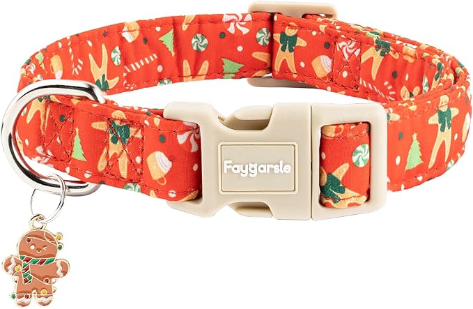 Faygarsle Christmas Dog Collar, Plastic Buckle by Faygarsle