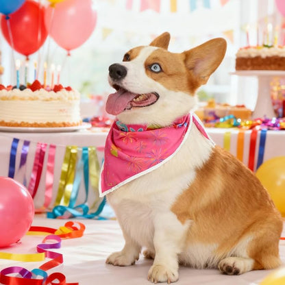 Birthday Dog Bandanas Girl, Cat Dogs Triangle Pet Scarves - Image 7