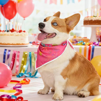 Birthday Dog Bandanas Girl, Cat Dogs Triangle Pet Scarves - Image 7