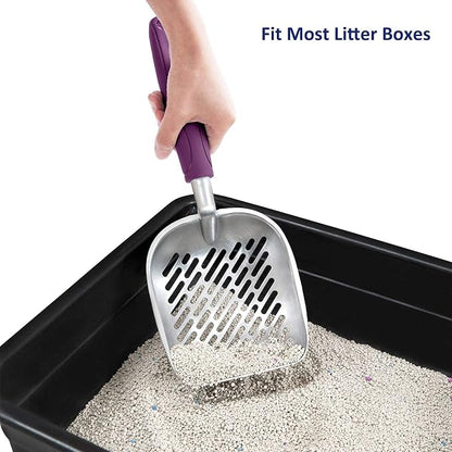 WePet Cat Litter Scoop, Aluminum Alloy Sifter, Kitty Metal Scooper, Deep Shovel - Image 5