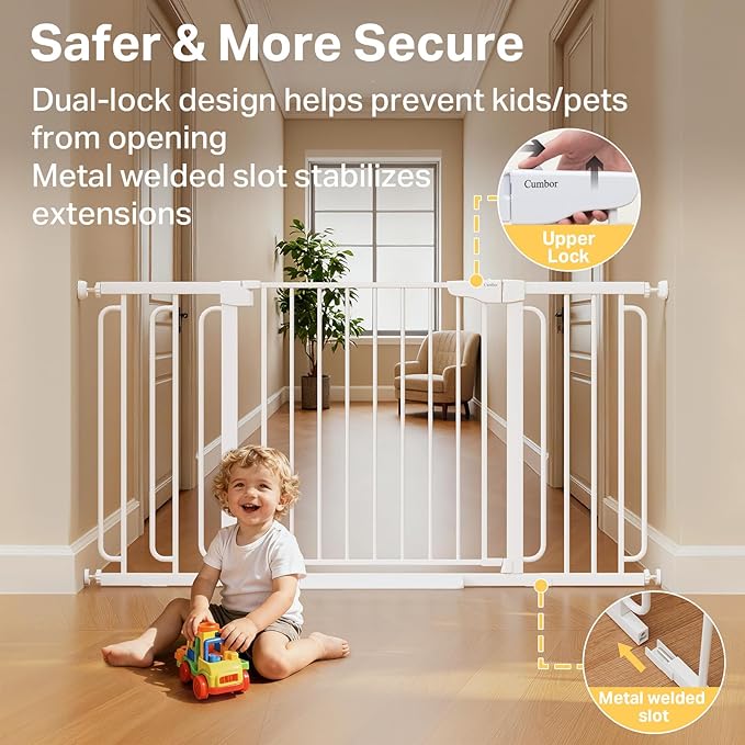 Cumbor 36.6-59" Extra Wide Baby Gate - Image 4