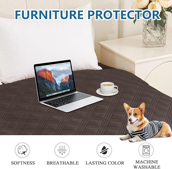 hyha Waterproof Dog Blanket, Reversible Pet Bed Blanket, Soft Sofa Couch Cover - Image 8