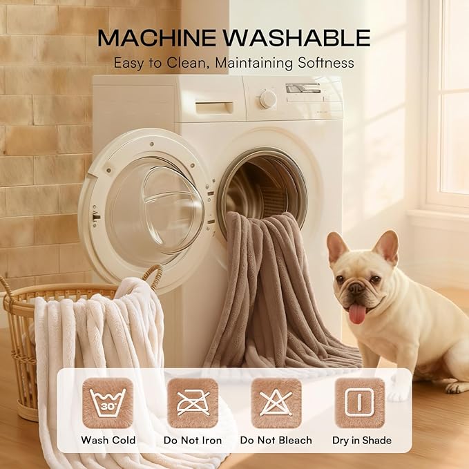 LINENLUX 1 Pack 3 Soft Dog Blanket Washable Warm Fleece Cat Blankets - Image 6