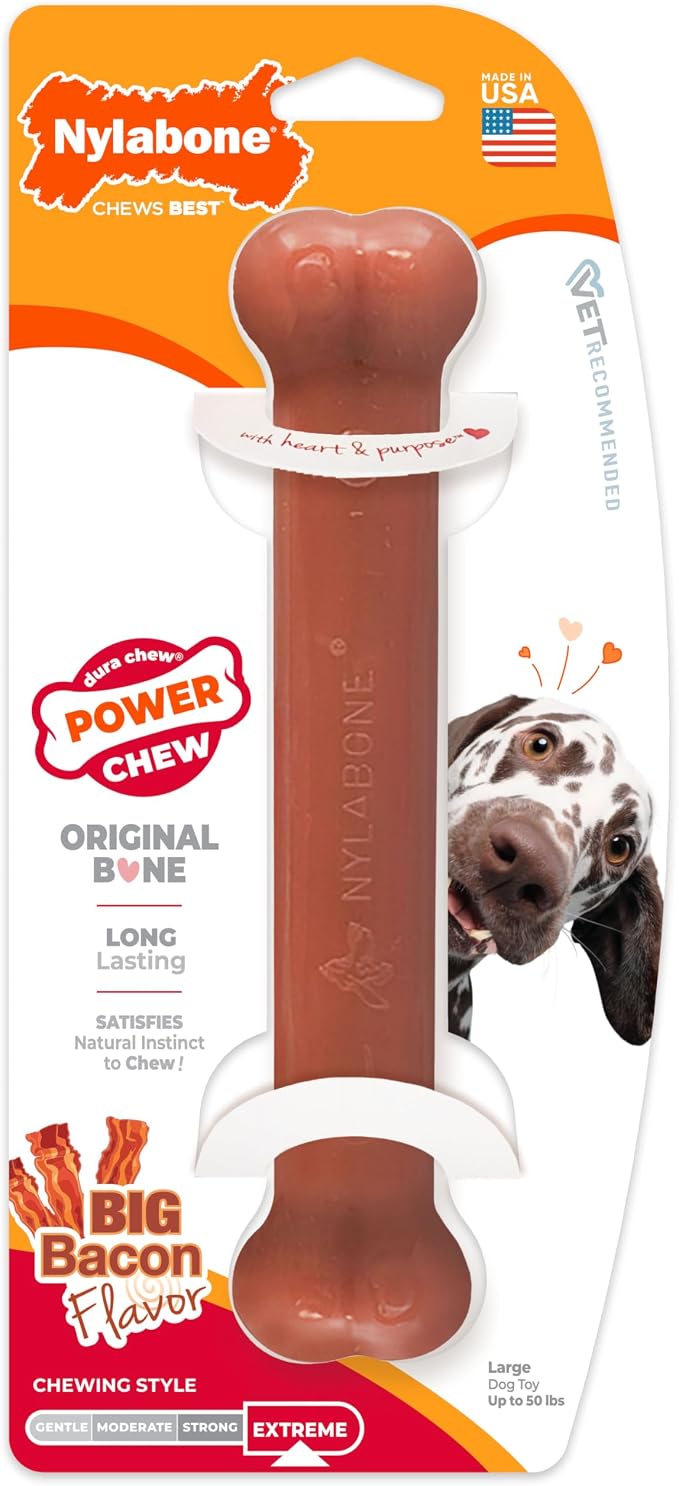 Nylabone Power Chew Classic Bone Chew Toy - Image 9