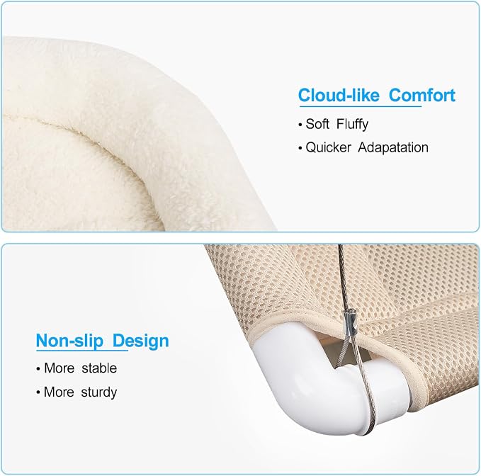 Fluffy Cat Window Bed for Indoor Cats – Strong Suction Cup Hammock - Image 3