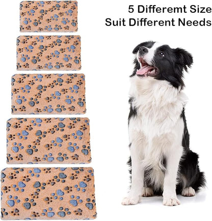 Dono 1 Pack 3 Dog Blankets, Soft Fluffy Fleece Pet Blanket Warm Sleep Mat Paw - Image 2