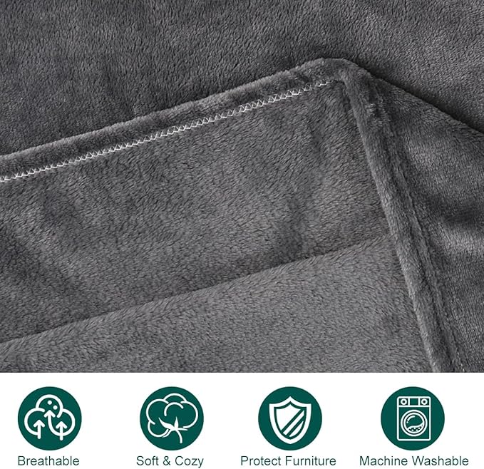 Onarway Dog Blanket Washable for Bed: 2 Packs Dog Blankets 59”x47” - Image 4