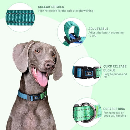 Roses&Poetry Dog Collars for Medium Dogs, Adjustable Durable Pet Collars for - Image 3