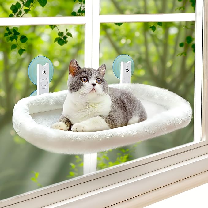 Cat Window Perch, Cordless Cat Hammock, Foldable Cats Window Bed by Unknown